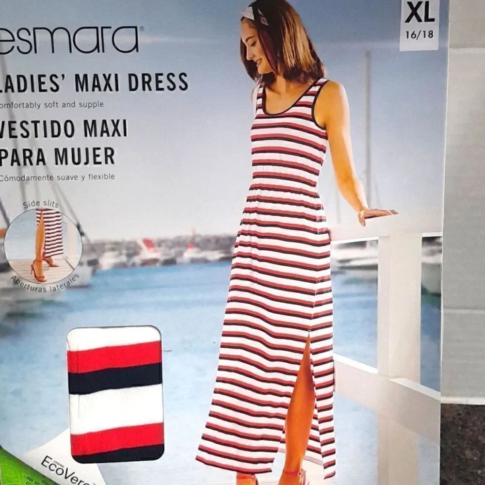 Esmara by Heidi Klum Maxi Dress...Size XL...16/18. It has an elasticized waist.